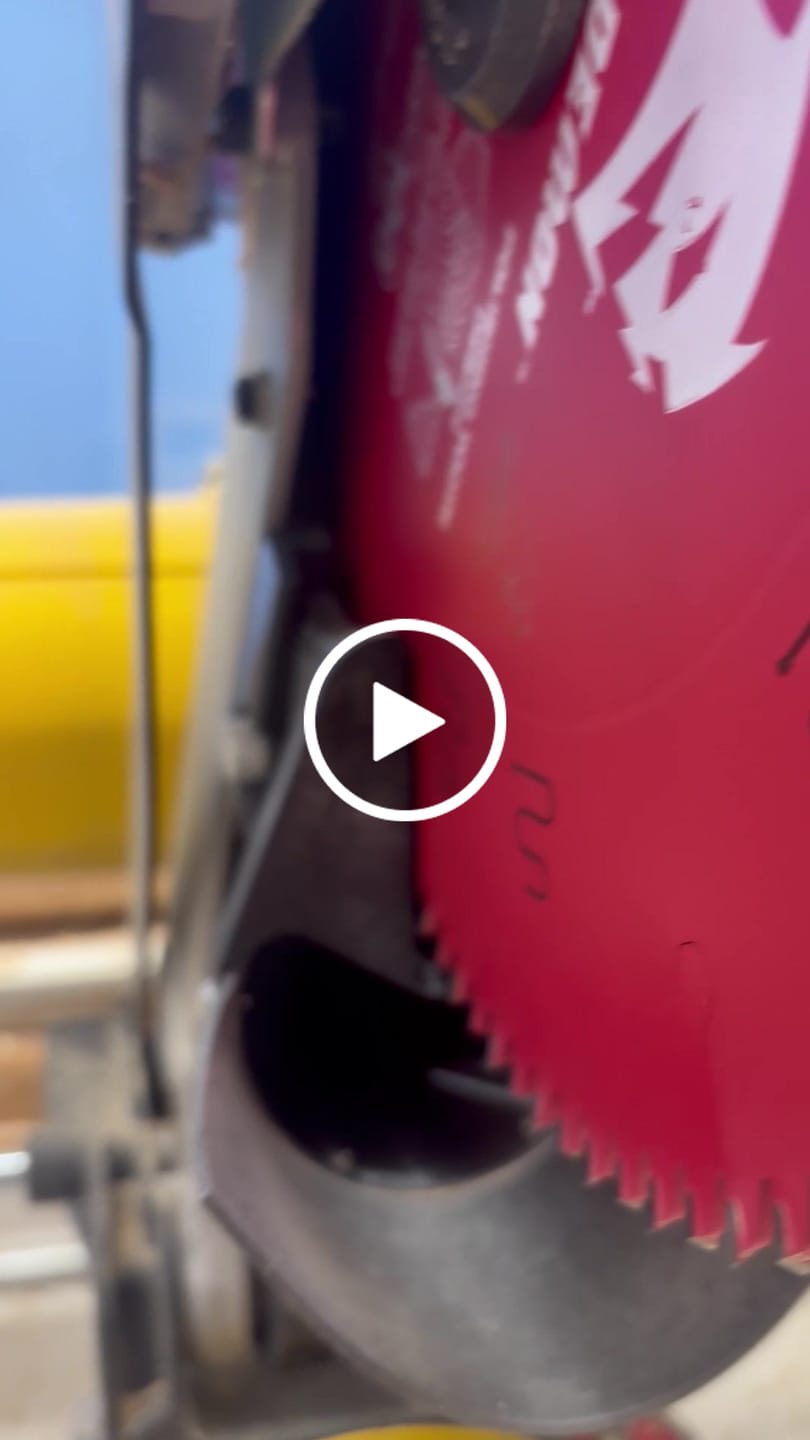 Customer video review of Dewalt DW715/716 12" Non-Sliding Miter Saw Dust Collection
