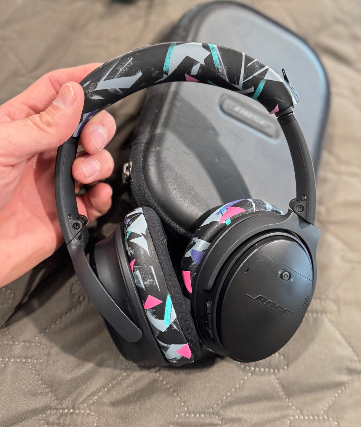 Customer photo review of Bose QuietComfort Silicone Headband Cover - WC BandZ QC