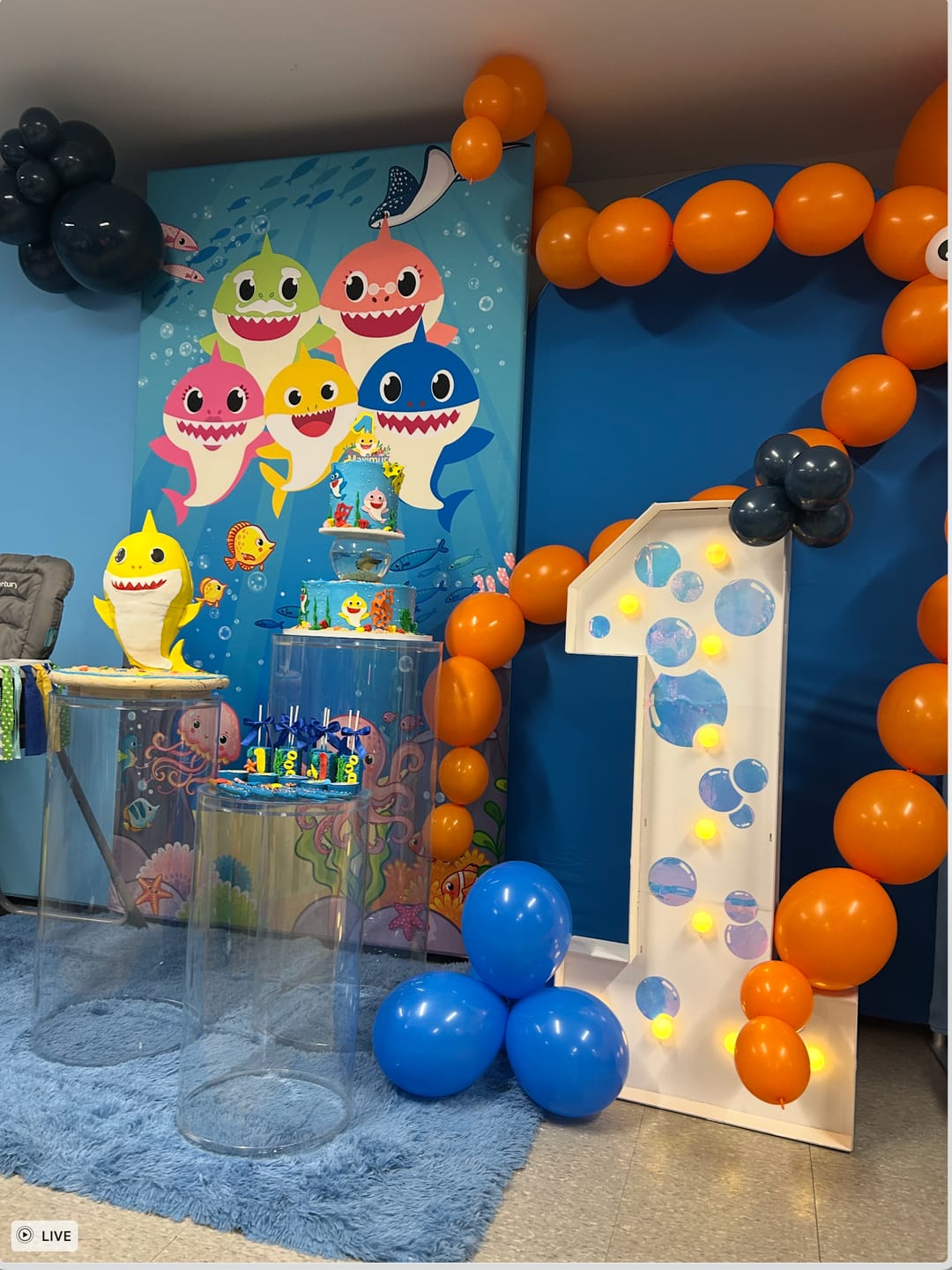 Customer photo review of Rectangular Backdrop Wall Set, Birthday&Baby Shower&Wedding Party Decoration