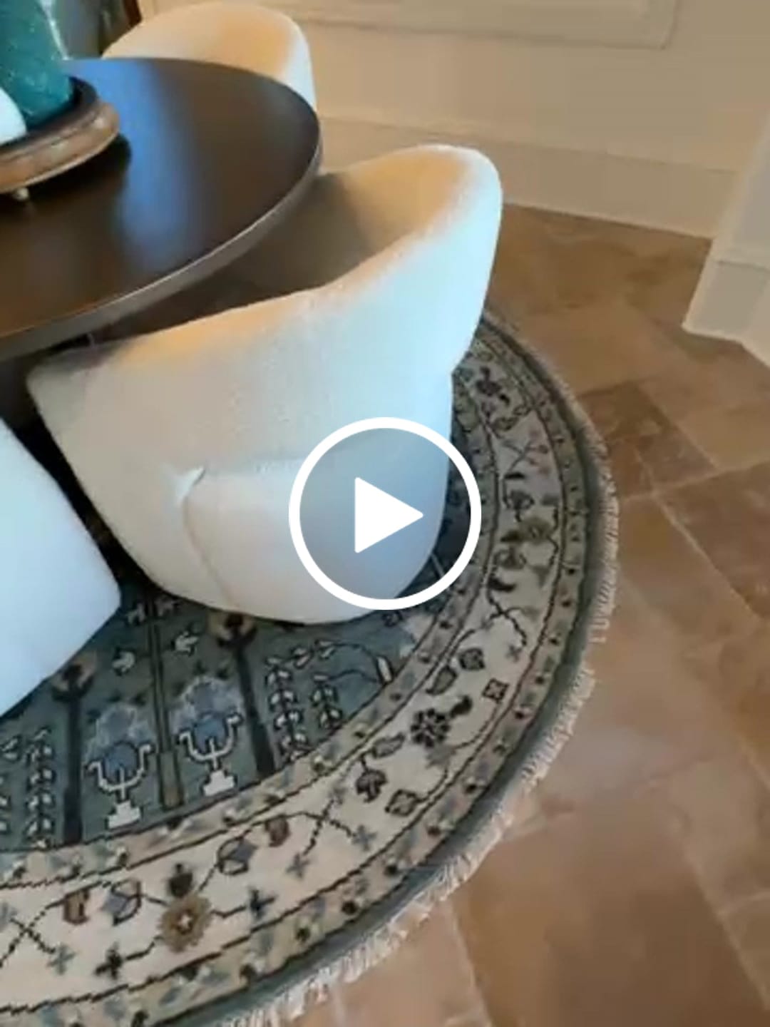 Customer video review of Hand Knotted Aqua Green and Ivory Traditional Turkish Vintage Style Multi Size Wool Area Rug
