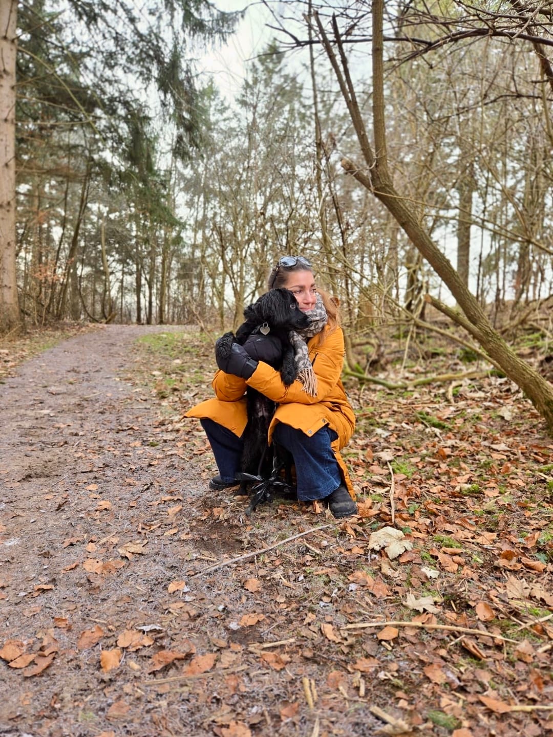 Customer photo review of KeepDry Frakke | Mustard | Dorthea