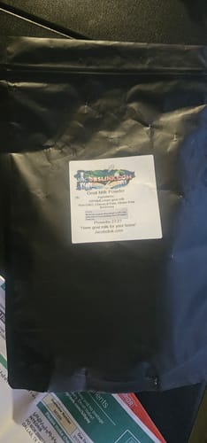 Customer photo review of Organic Goat Milk Powder