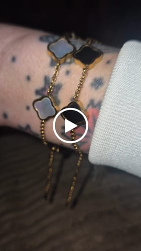 Customer video review of Celine Clover Bracelet