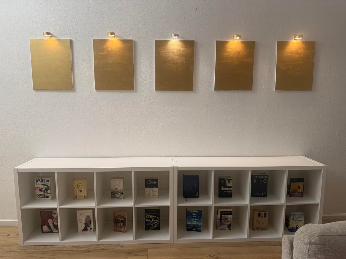 Customer photo review of LightsCordless™ Rechargeable Picture Light - Illuminate Your Art Wirelessly