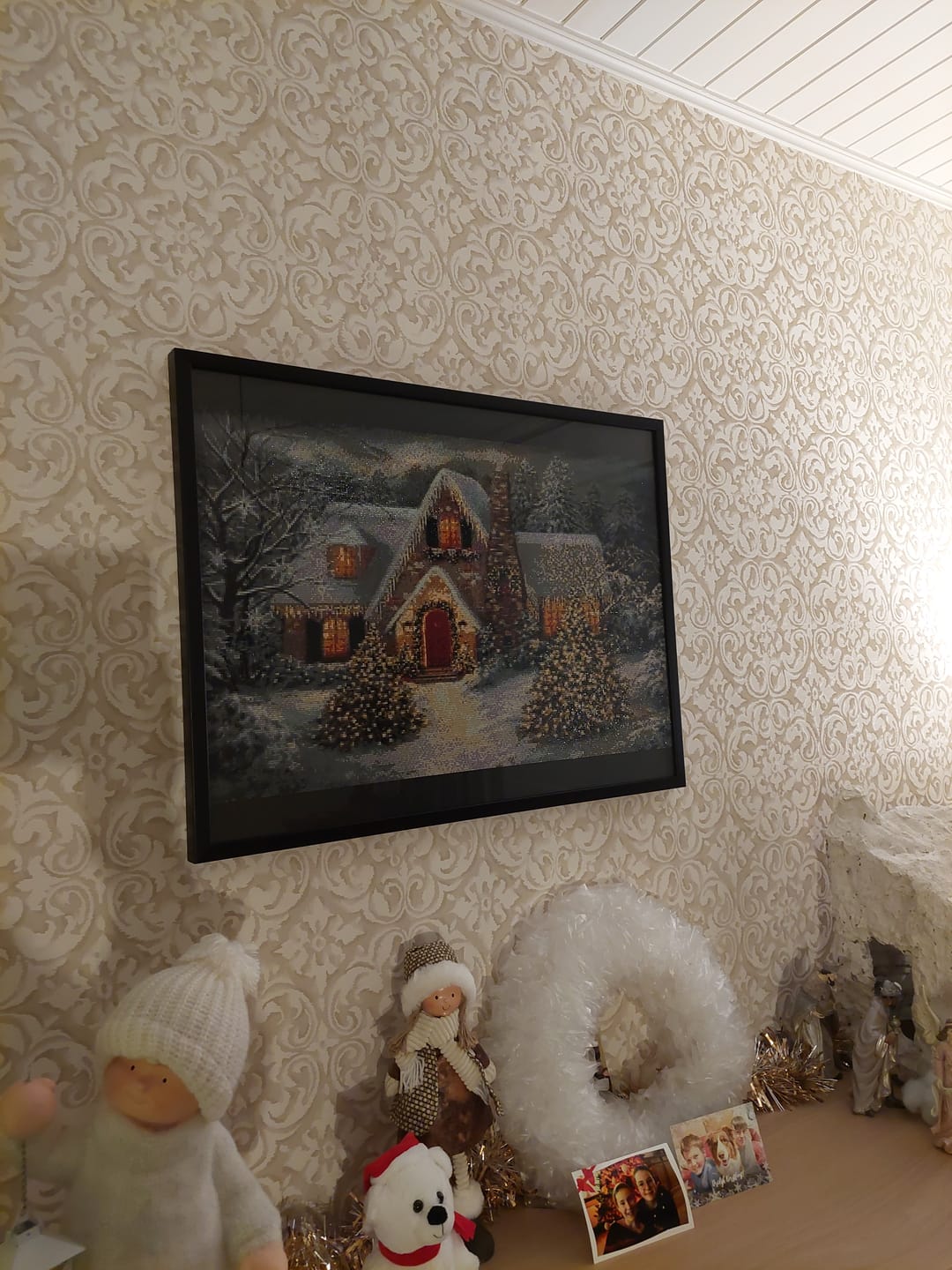 Customer photo review of Kerst versierd huis v.a. 50x80cm