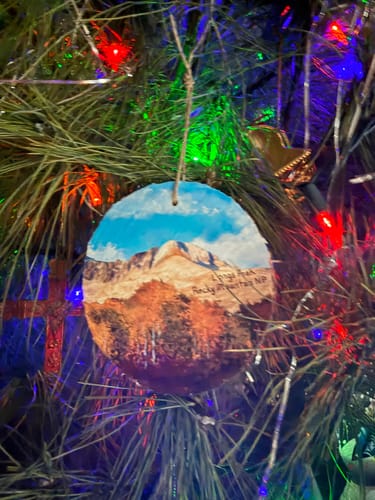 Customer photo review of Longs Peak Ornament