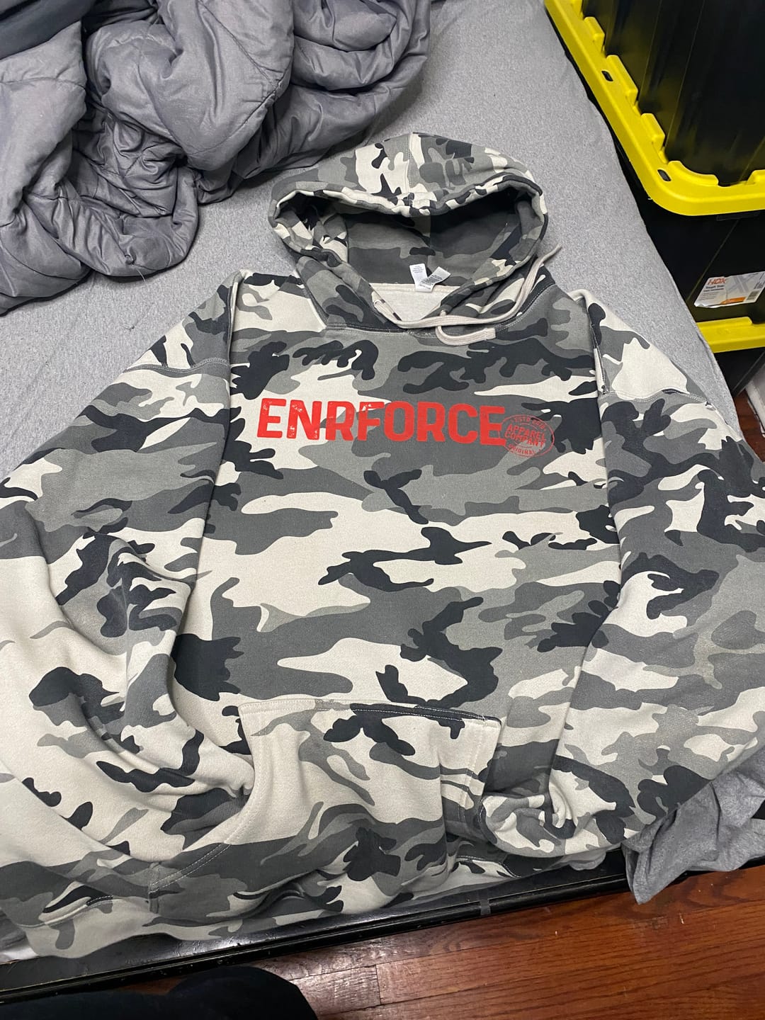 Customer photo review of Snow Camo Hoodie