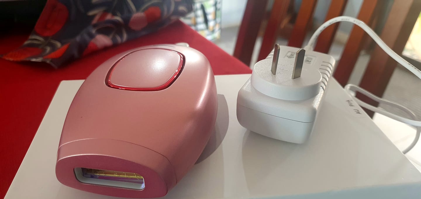 Customer photo review of GlowPro IPL Laser Facial & Whole Body Hair Removal Handset