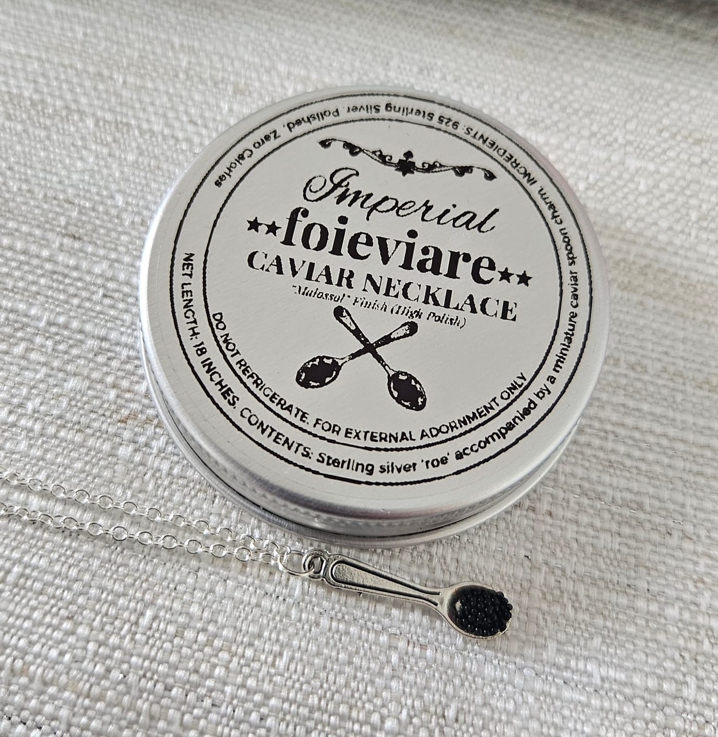 Customer photo review of Caviar Necklace