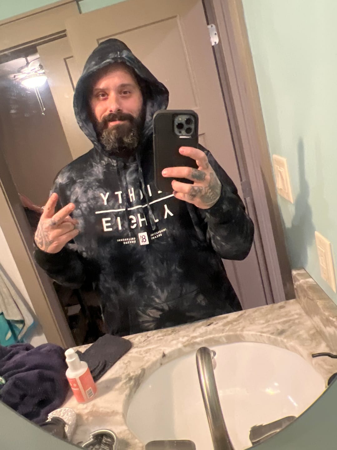 Customer photo review of 80Eighty® TieDye Mirror Hoodie