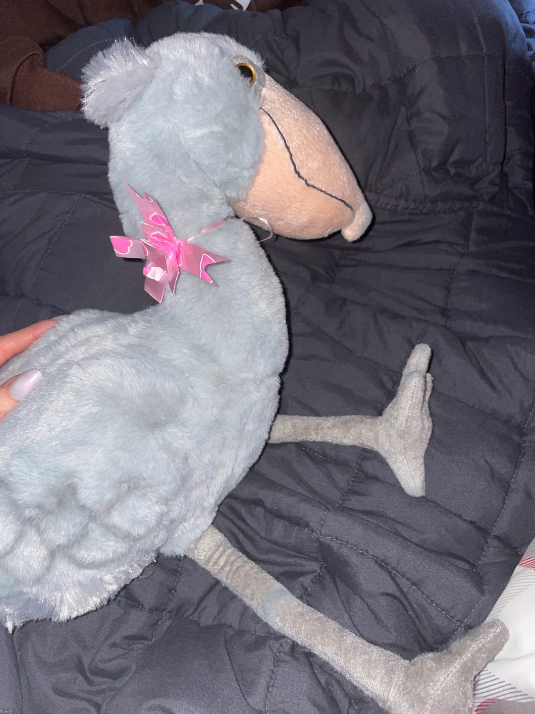 Customer photo review of Shoebill Stork Plush - Soft and Lifelike Stuffed Bird for Nature Lovers