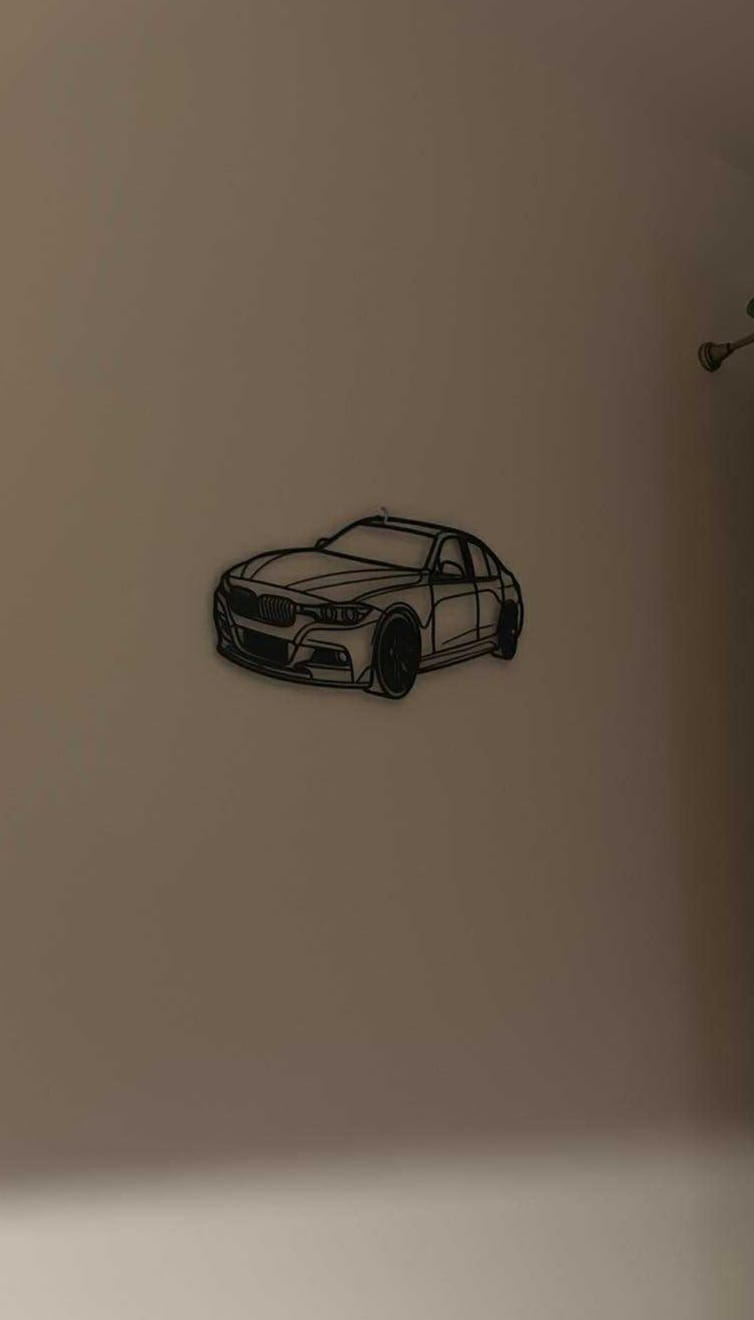 Customer photo review of Your Custom Metal Car Silhouette