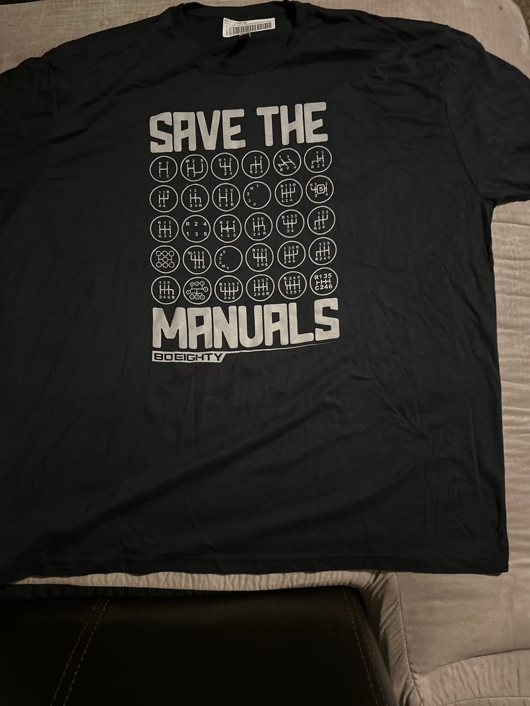 Customer photo review of 80Eighty® Save The Manuals Shirt
