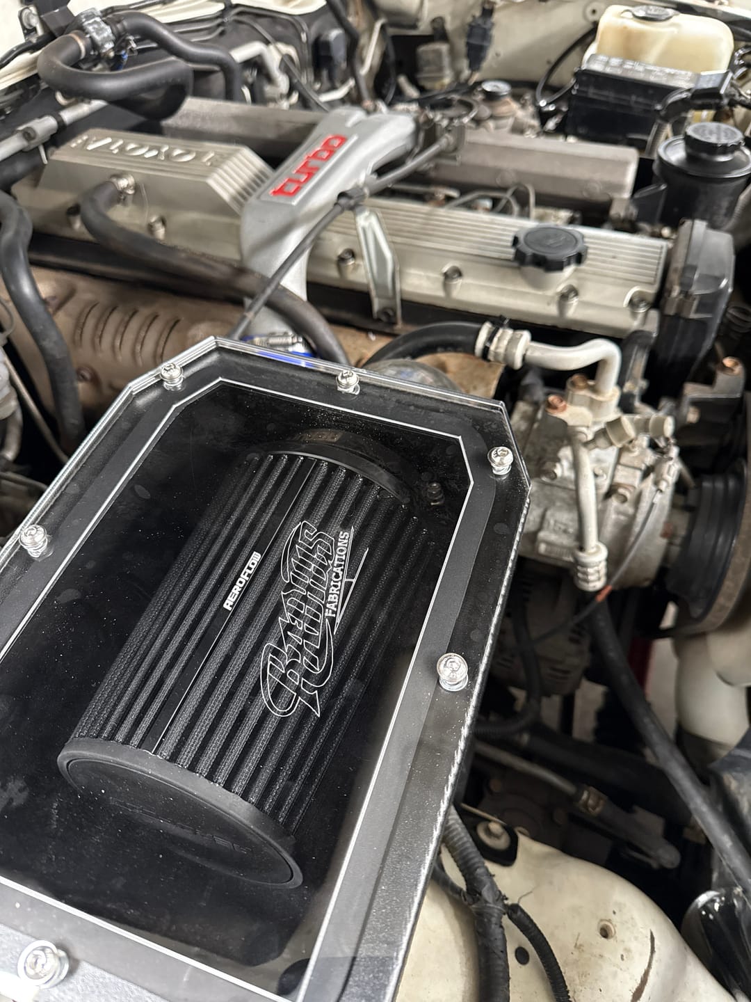Customer photo review of Custom Air box to suit Toyota 80 Series Landcruiser with Diesel 1hz Pod Filter Style