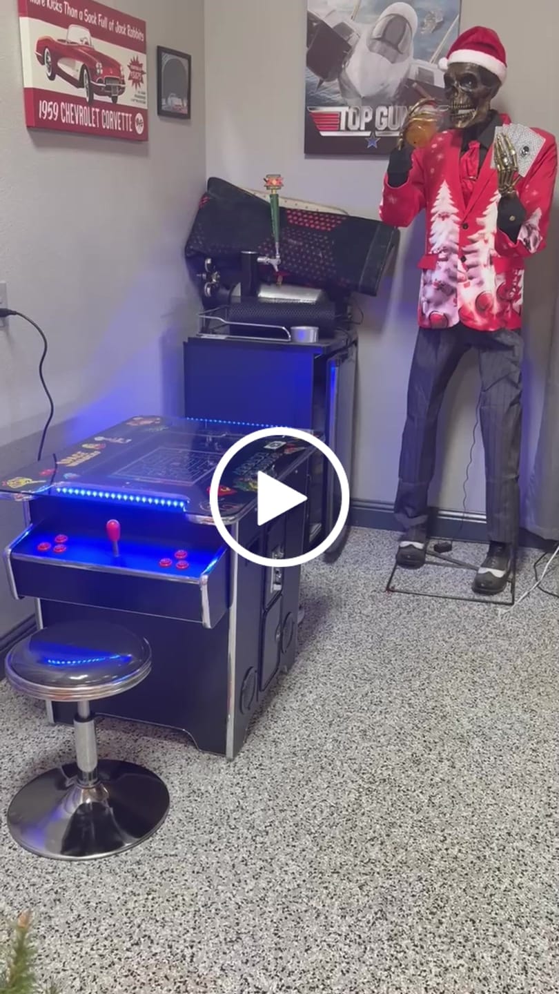 Customer video review of Commercial Grade 60 games in 1 Arcade Commercial Cocktail Table Machine Retro Multi-cade LED