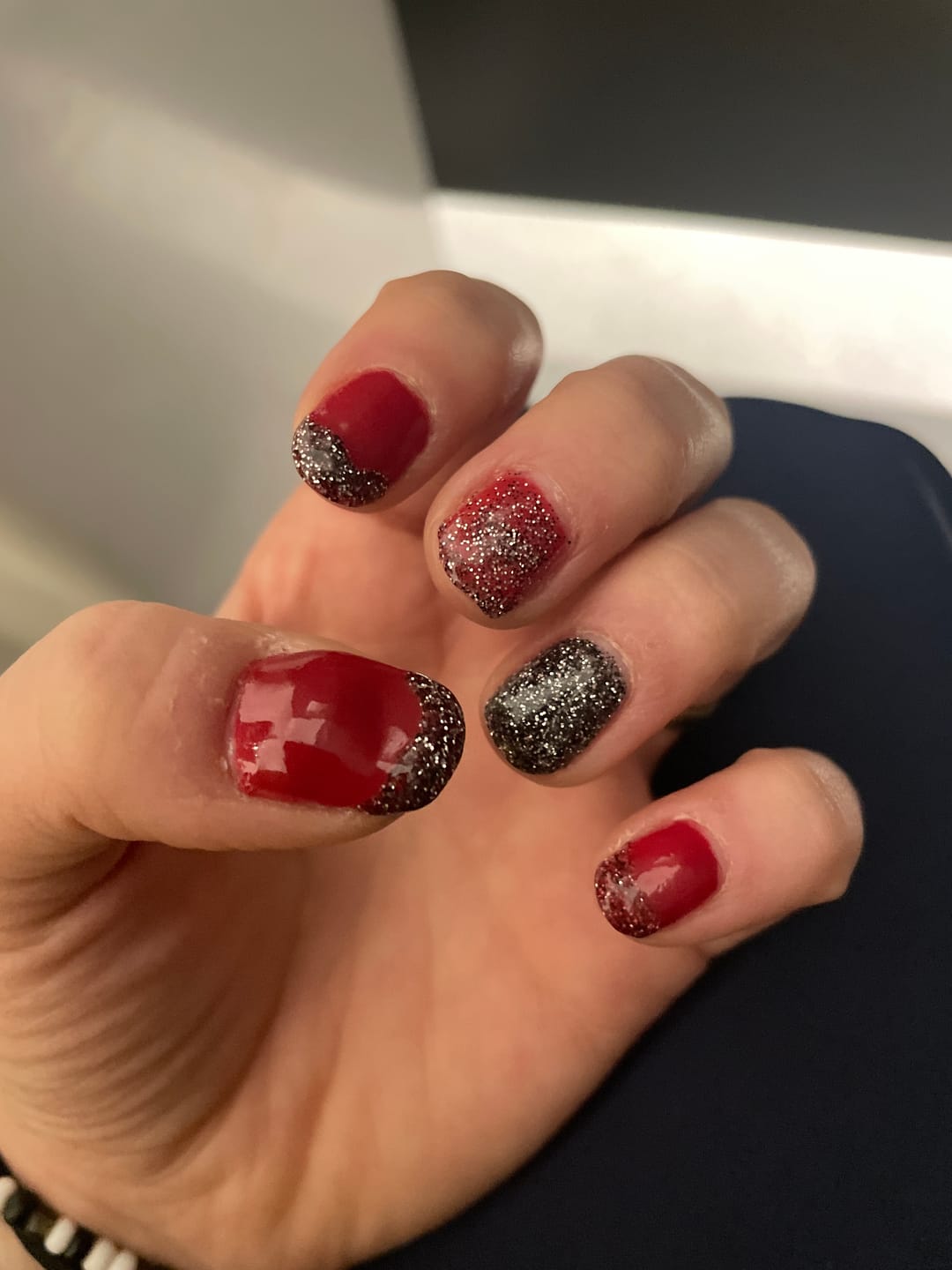 Customer photo review of Christmas Red Dipping Powder