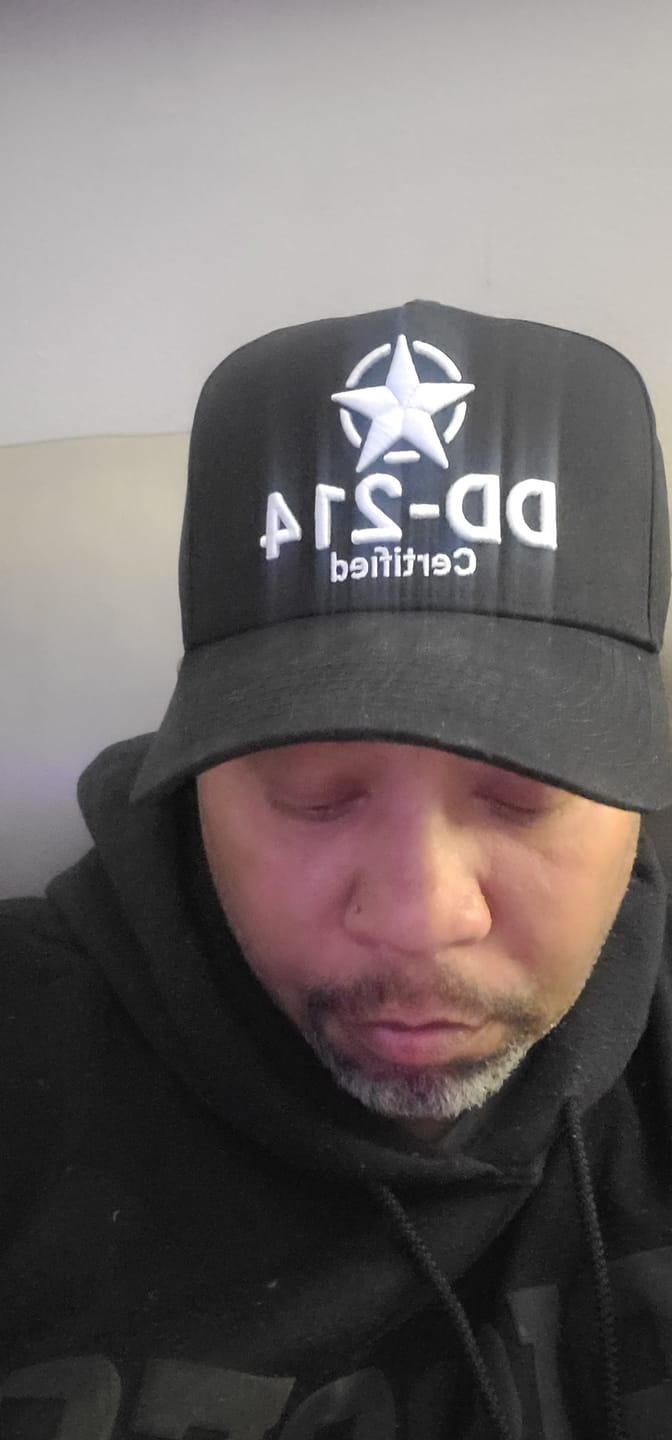 Customer photo review of Veterans Honor Snapback - (Black & White)