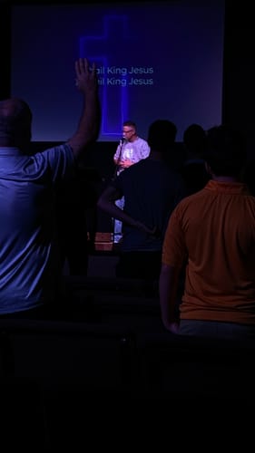 Customer photo review of Pre-Order Jesus Is King Premium Tee