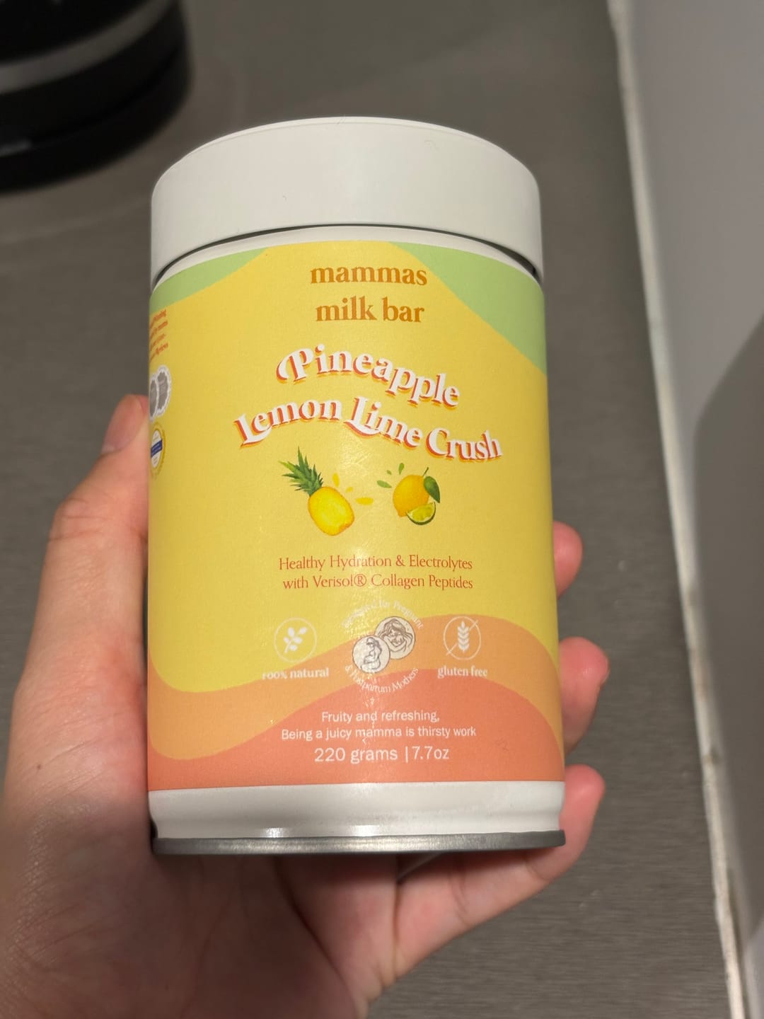Customer photo review of Watermelon Mango Crush Hydration Electrolyte Drink with Verisol® Collagen