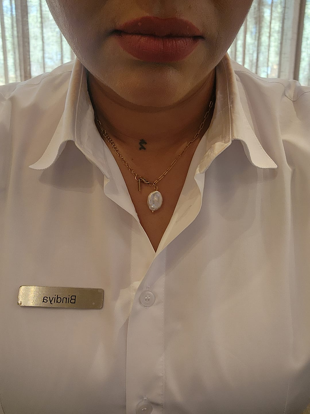Customer photo review of Hanalei Pearl Coin Paperclip Necklace (Bundle)