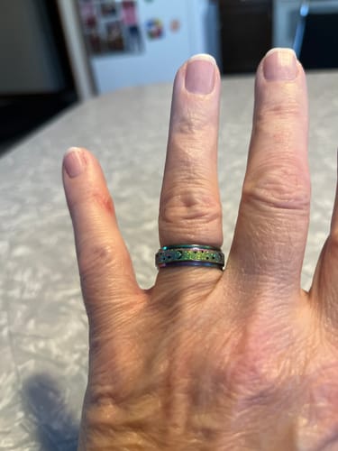 Customer photo review of Pride Fidget Ring