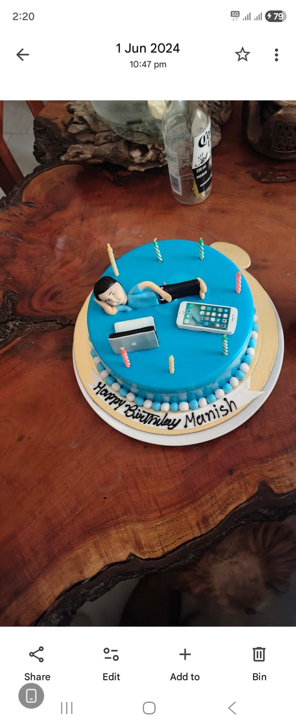 Customer photo review of Side Workaholic Cake