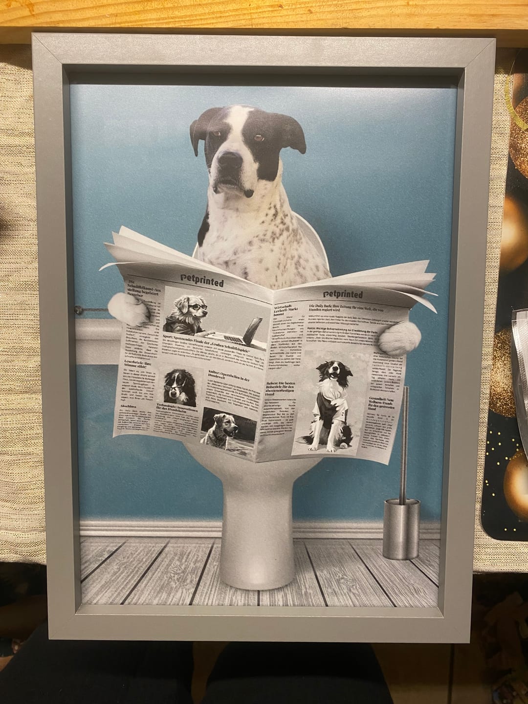 Customer photo review of Wichtige Sitzung - Individuelles Poster