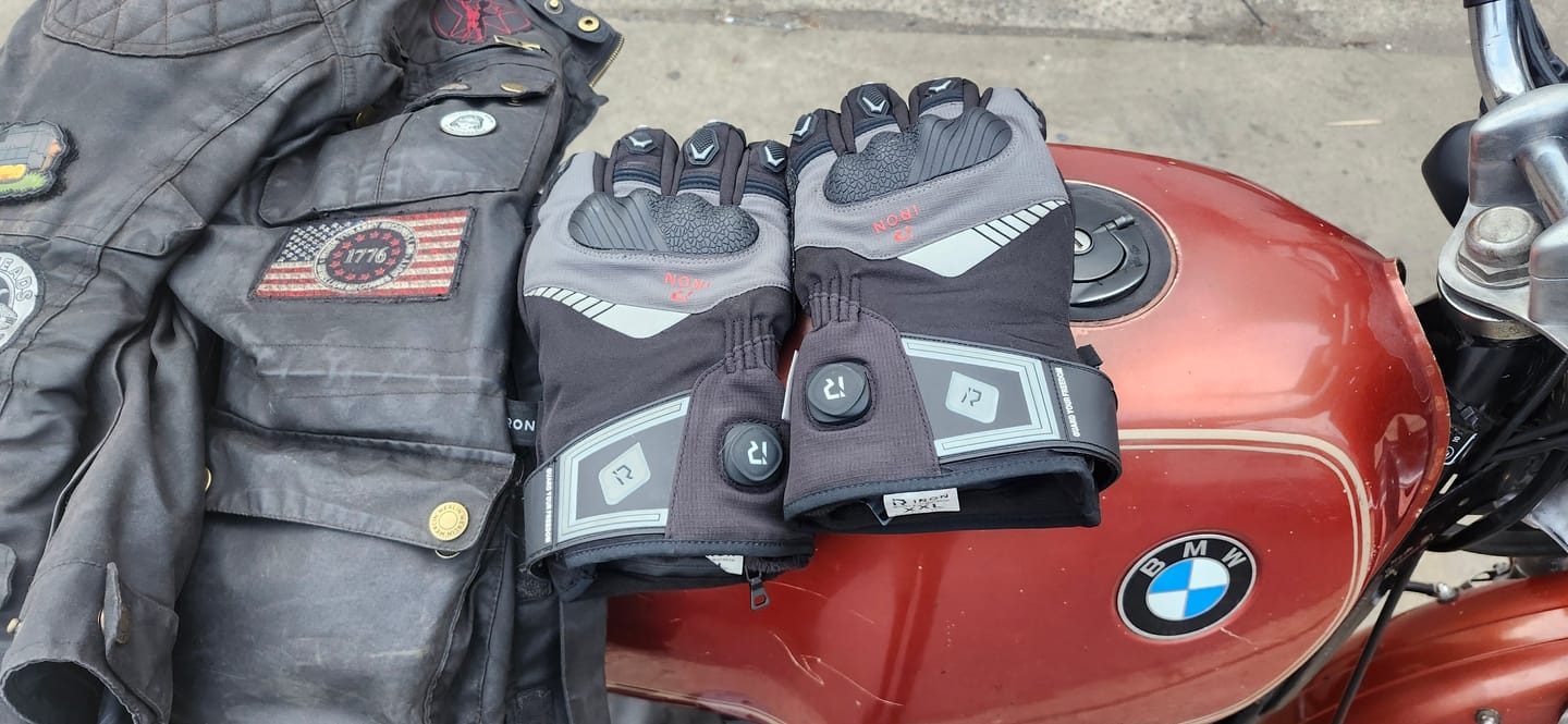 Customer photo review of [Pre-Sale] RIDEIRON Winter Waterproof Rechargeable Smart Heated Motorcycle Gloves | MG7501H