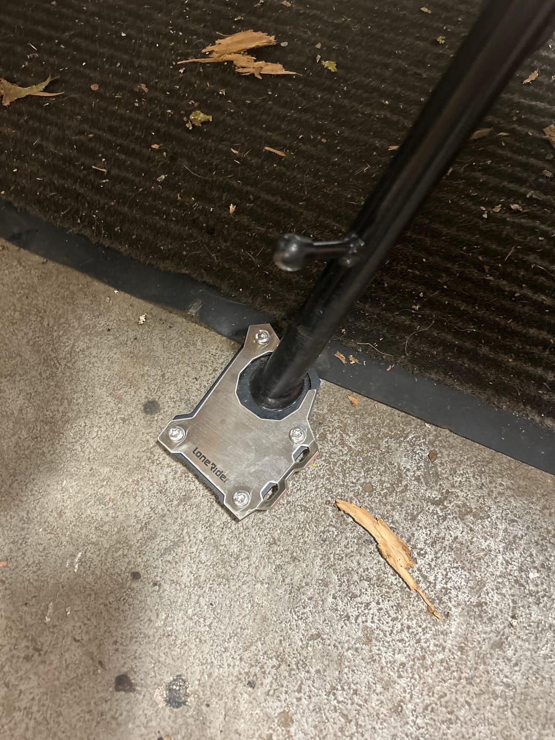 Customer photo review of Side Stand Foot Extension BMW R1200/1250GS/Adventure