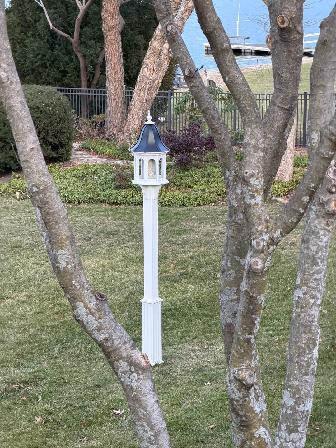 Customer photo review of Copper Roof Vinyl Post Cover for 4x4 Wood Post