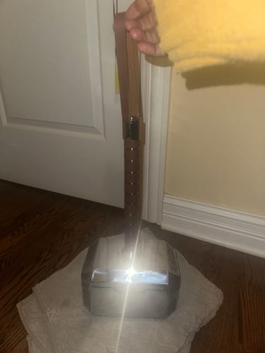 Customer photo review of Custom Mjolnir Hammer (SOLID)