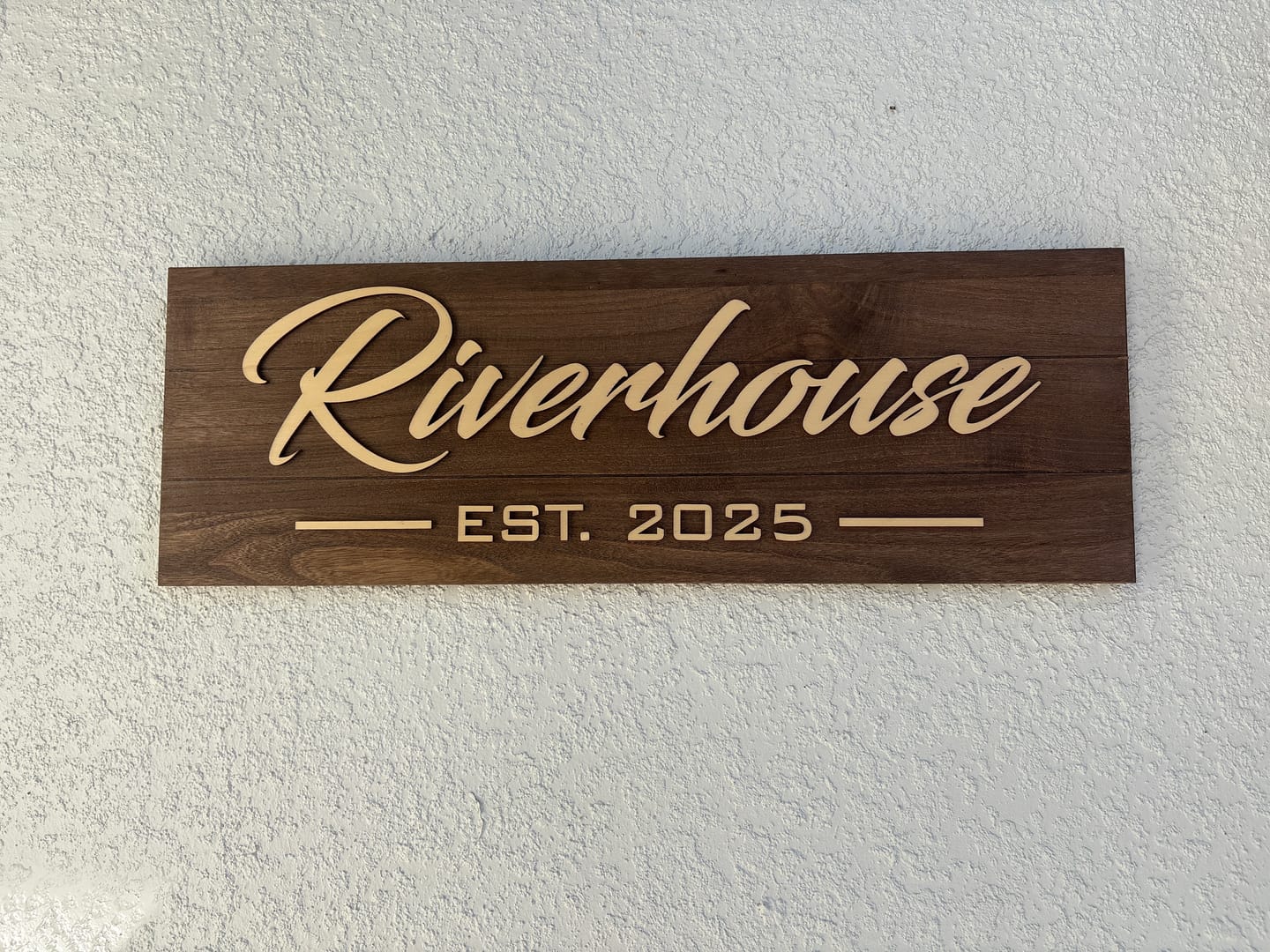 Customer photo review of Custom Wooden Sign