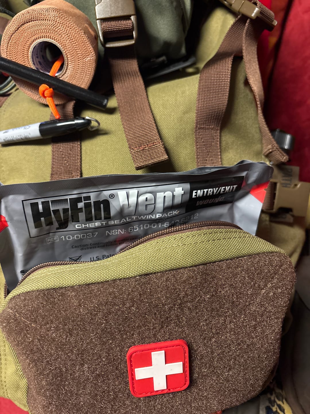 Customer photo review of 6" HyFin Vent Chest Seal Twin Pack | NAR