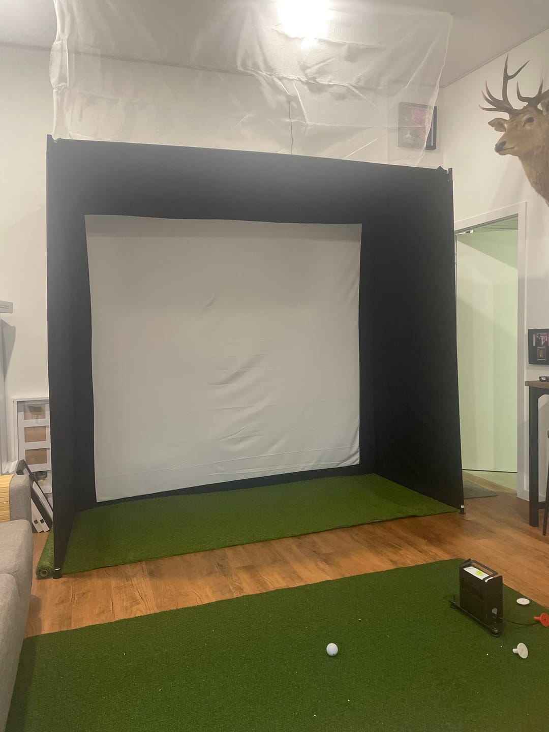 Customer photo review of SkyTrak Course Play Golf Simulator Play Package With Access to 35+ World-Class Golf Courses