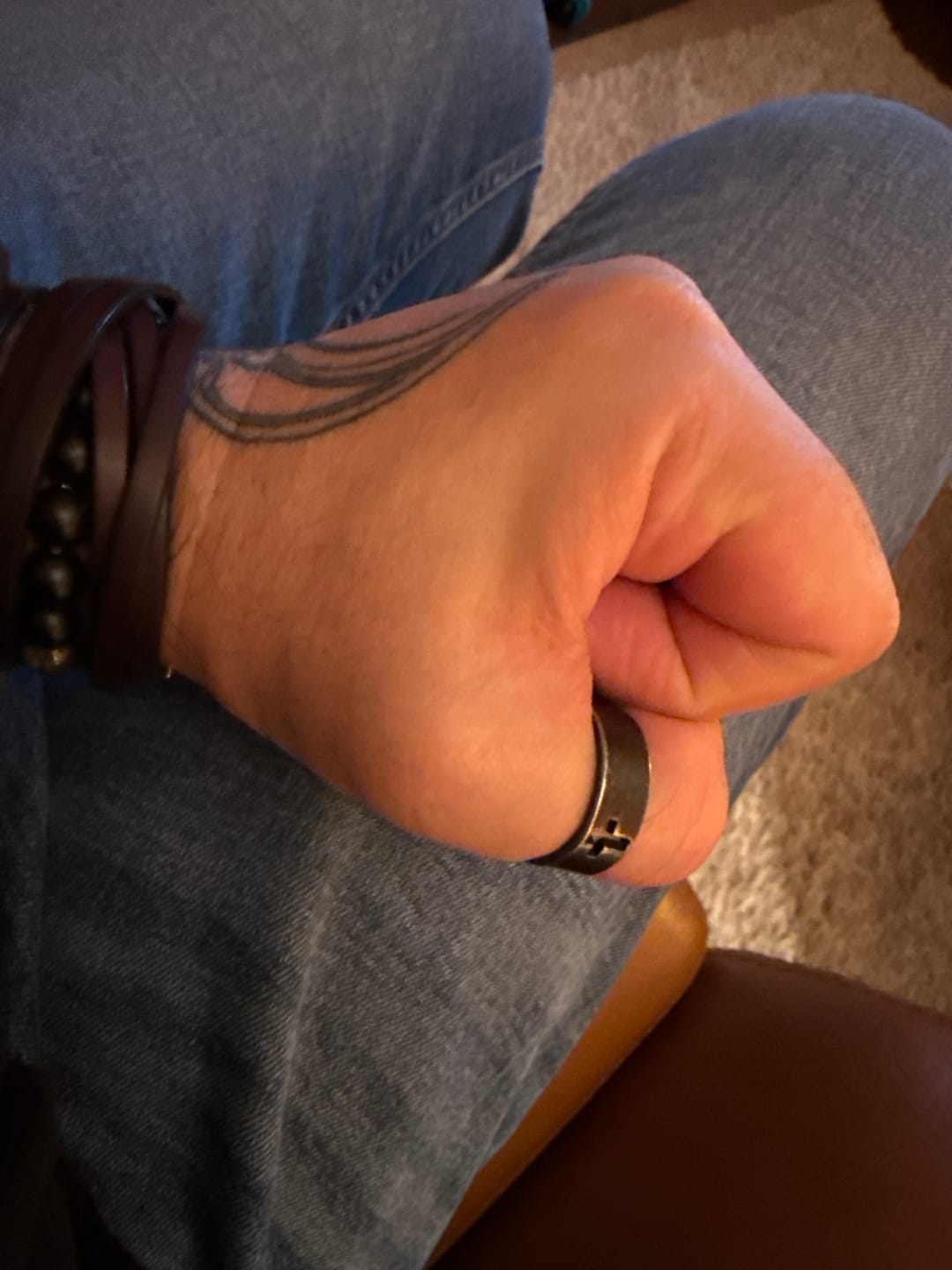 Customer photo review of BLACKED CROSS.