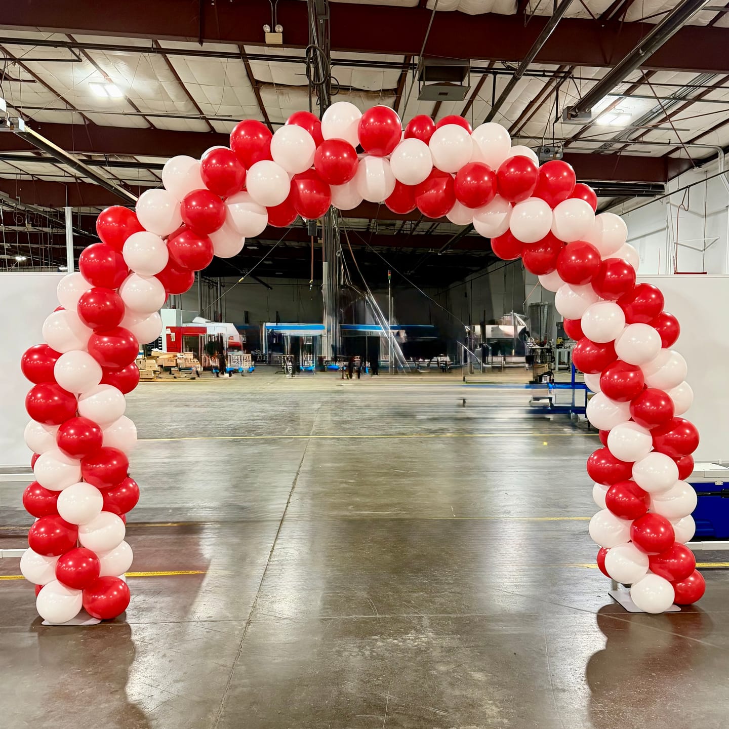 Customer photo review of 10x8 Ft Aluminum Balloon Arch Frame Wedding Arch Stand