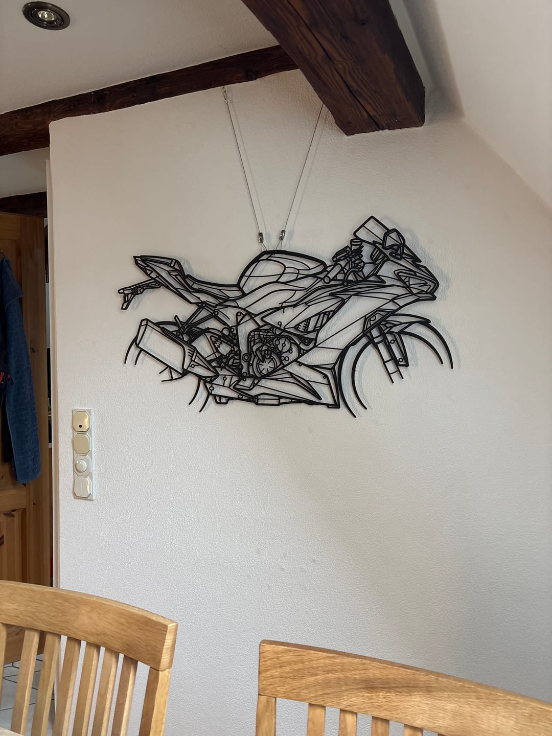 Customer photo review of Ninja ZX6R 2021 Silhouette Metal Wall Art