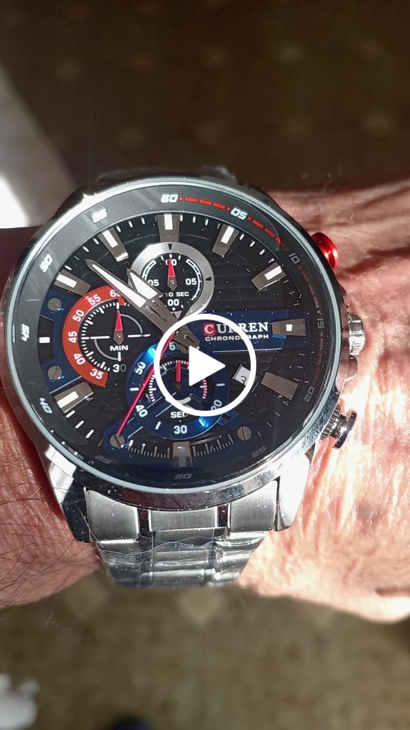 Customer video review of Curren Ambasator® orologio uomo acciaio