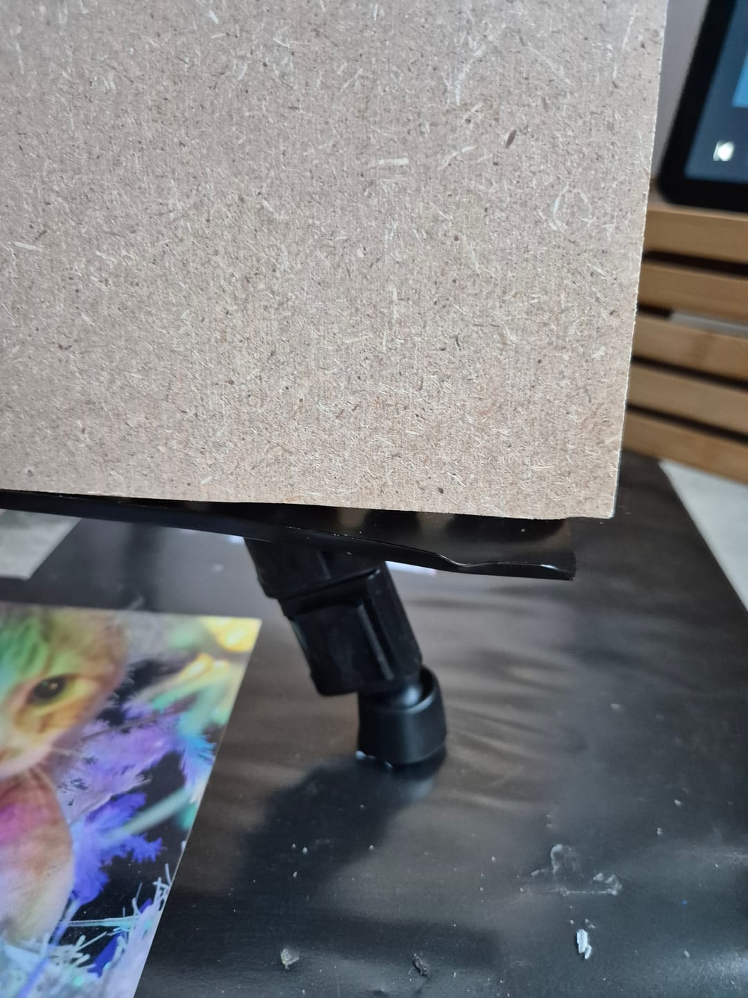 Customer photo review of Adjustable Aluminum Easel