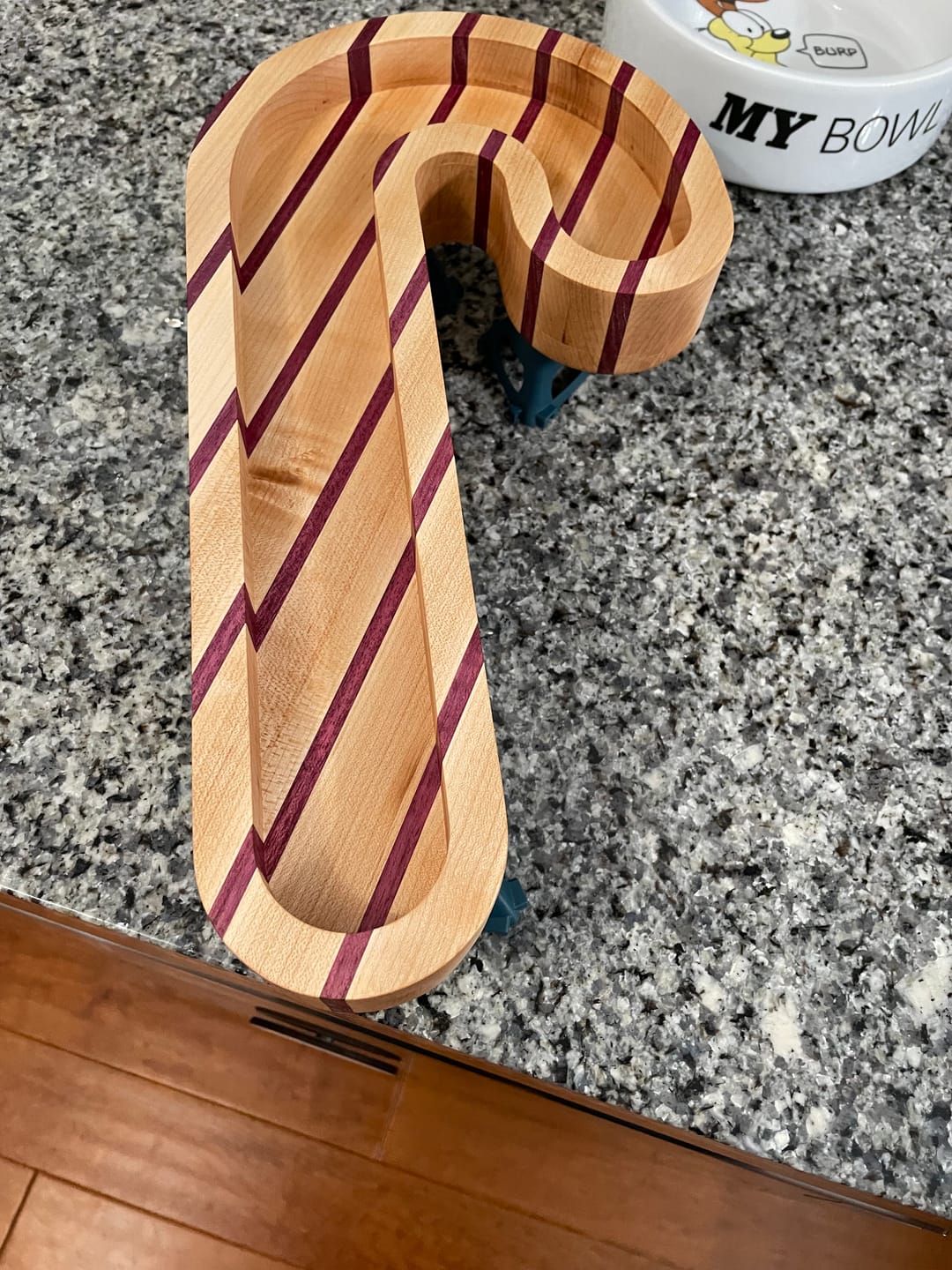 Customer photo review of 15.0x7.8" Candy Cane Tray 1 Acrylic Router Template [Limited Edition]