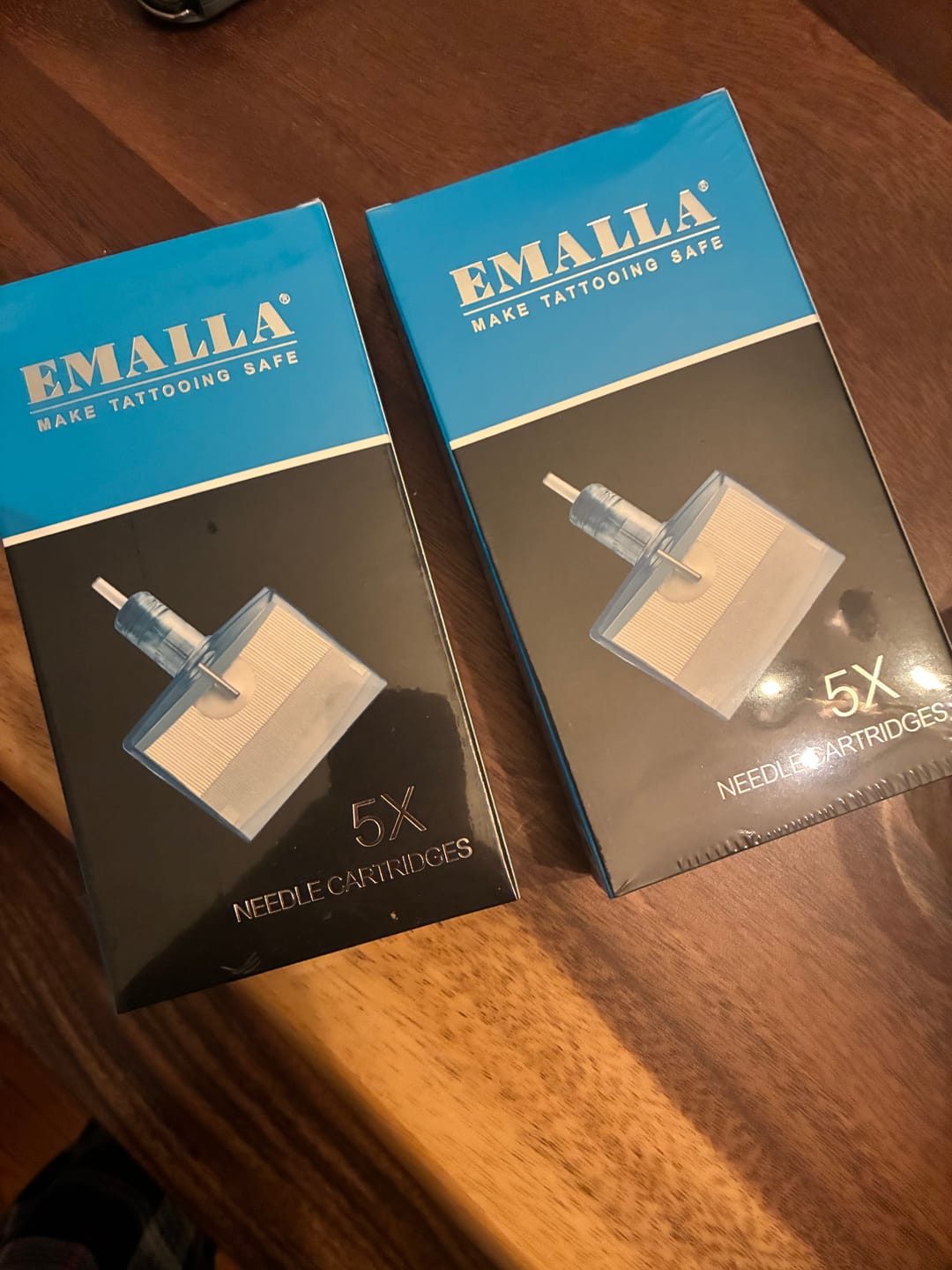 Customer photo review of EMALLA Eliot Tattoo Cartridge Needles Super Magnum (Box of 5)