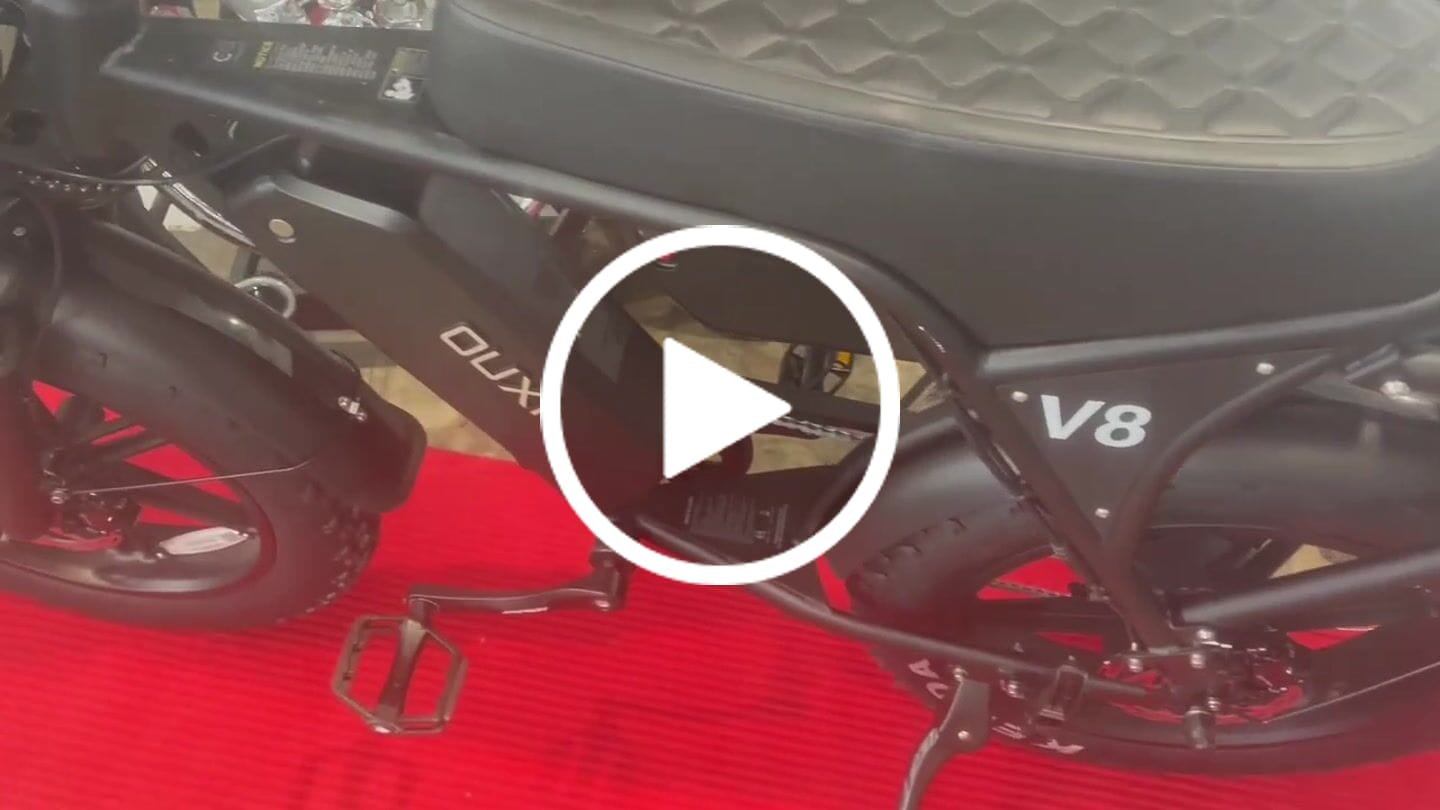 Customer video review of OUXI V8 Max 750W Dual Battery Electric Bike