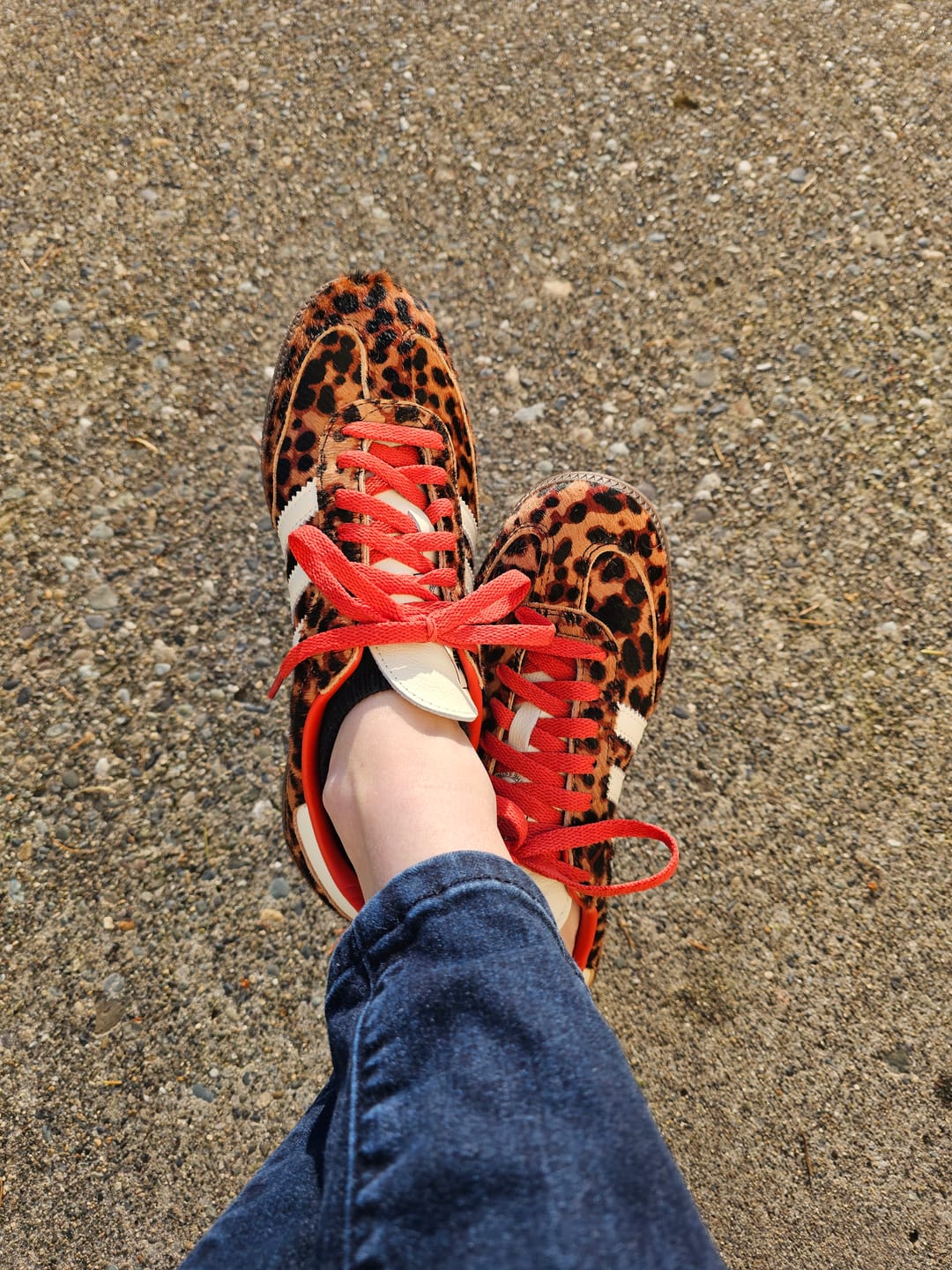 Customer photo review of adidas Samba OG Red Leopard Women's
