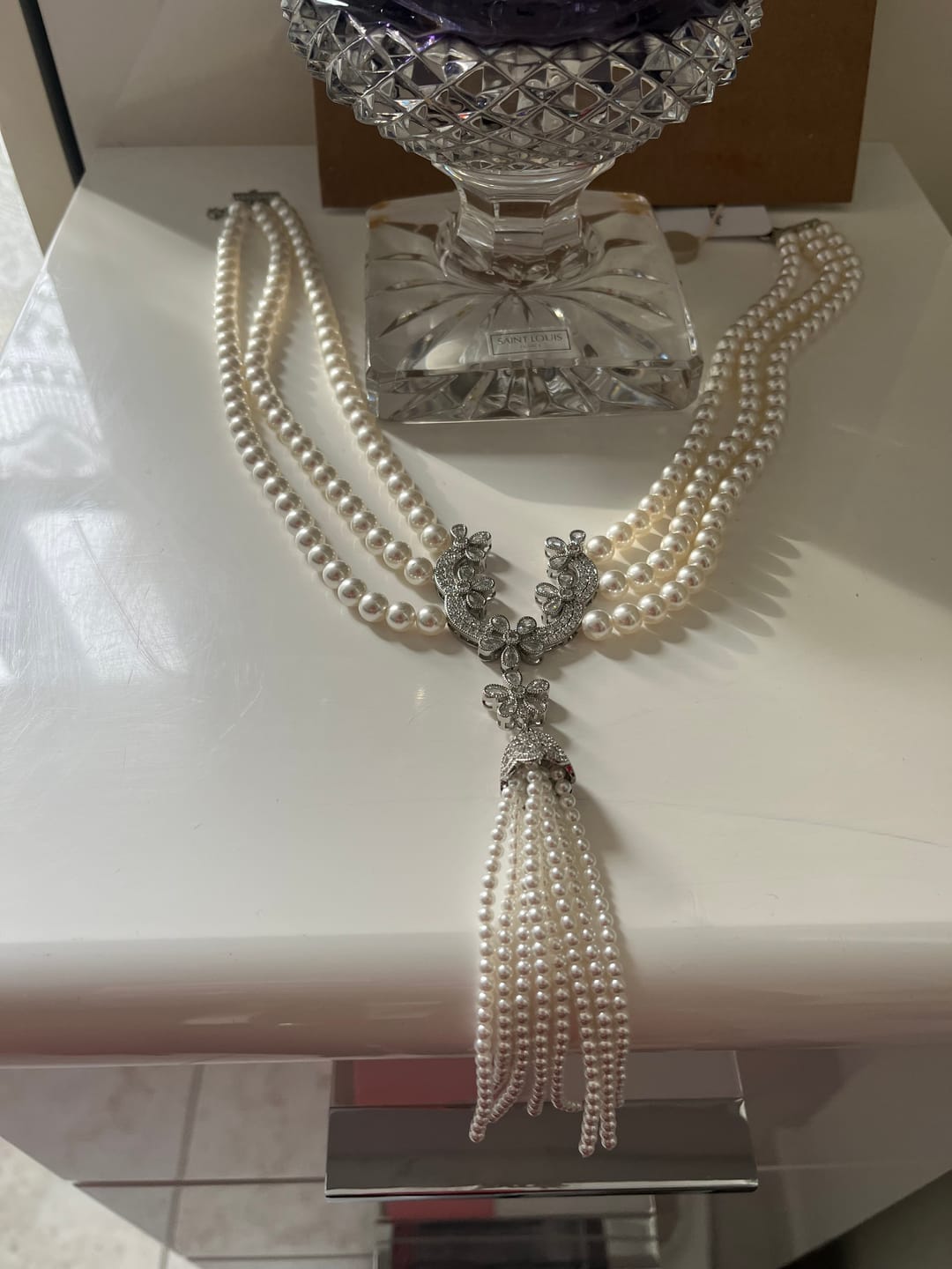 Customer photo review of Collier Long Femme