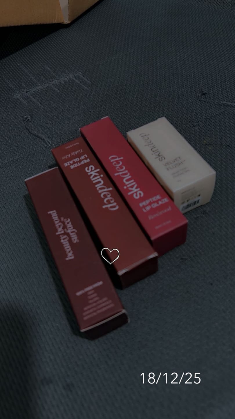 Customer photo review of Peptide Lip Glaze Set