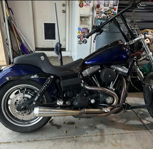 Customer photo review of Phantom Blue Motorcycle Paint Kit