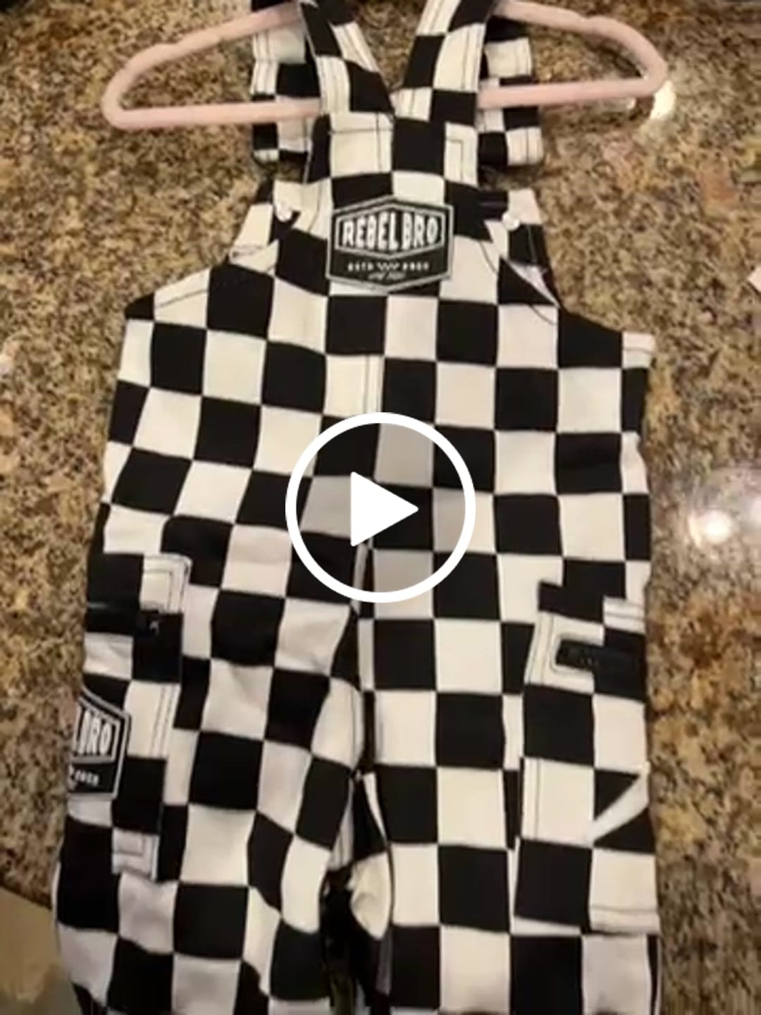 Customer video review of Overalls in Venice (Checkered)