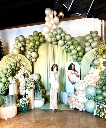 Customer photo review of 5X7.5ft Open Wall with Backdrop Cover for Party Decoration