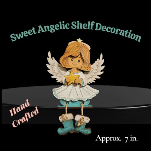 Customer photo review of Christmas shelf sitter characters 8 bundle laser cut svg file