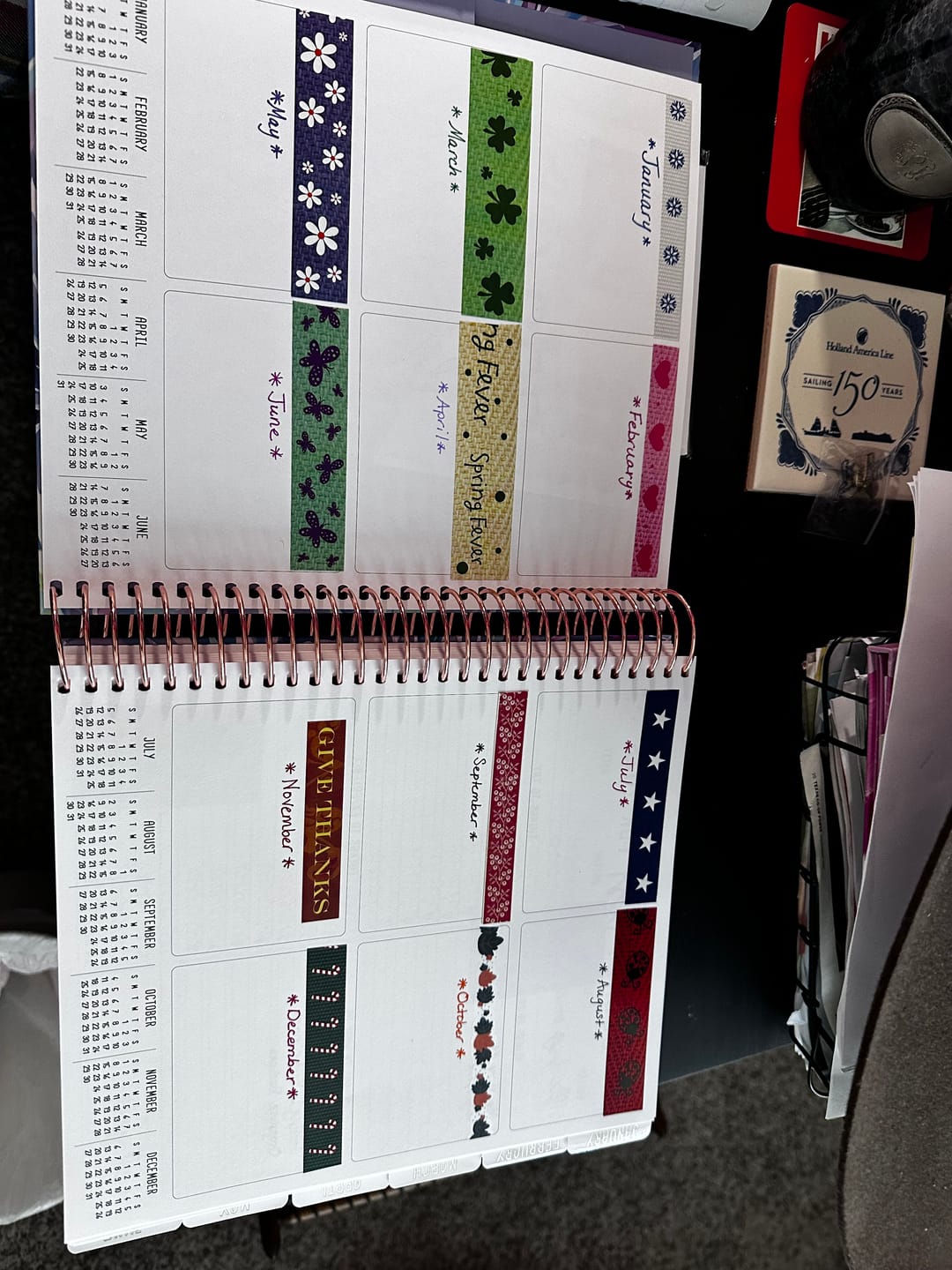 Customer photo review of 2026 Planner - Signature Layout, Spiral Bound - "Aurora" (#206)